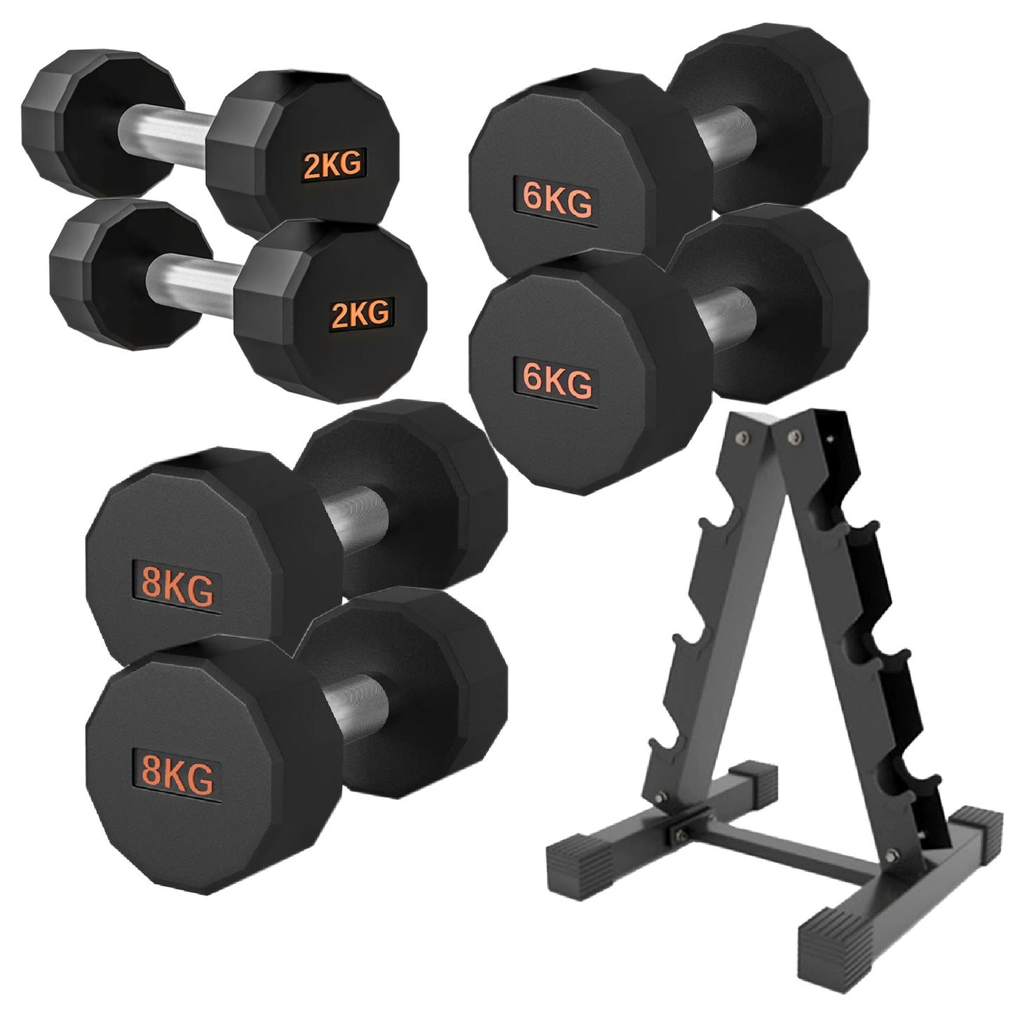 Premium Round Hex Dumbbell - Professional Fitness Equipment for Home and Commercial Gyms - Heavy-Duty Training Gear for Strength and Conditioning - High-Quality Exercise Accessories -