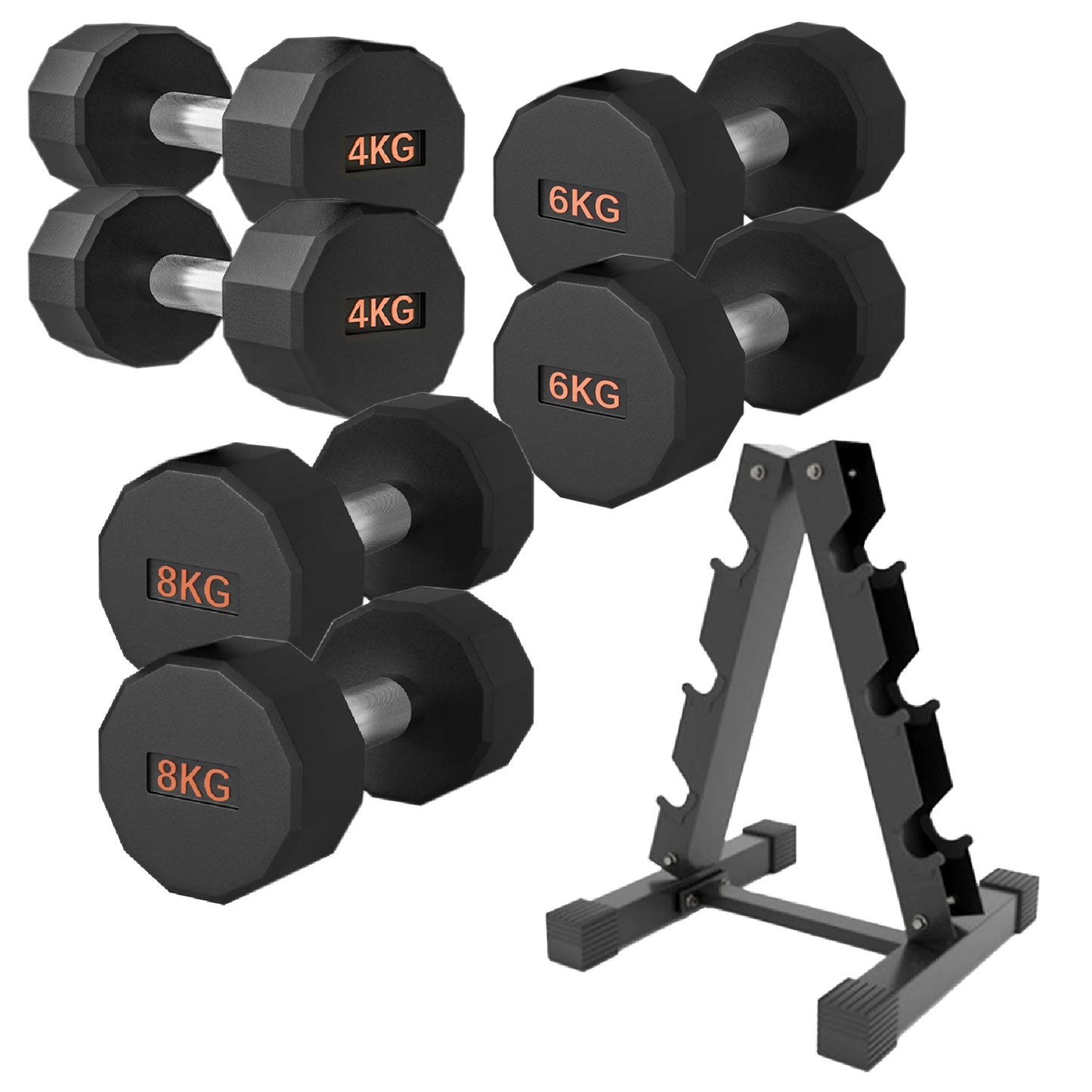 Premium Round Hex Dumbbell - Professional Fitness Equipment for Home and Commercial Gyms - Heavy-Duty Training Gear for Strength and Conditioning - High-Quality Exercise Accessories -