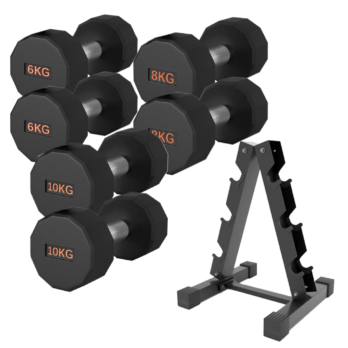 Premium Round Hex Dumbbell - Professional Fitness Equipment for Home and Commercial Gyms - Heavy-Duty Training Gear for Strength and Conditioning - High-Quality Exercise Accessories -