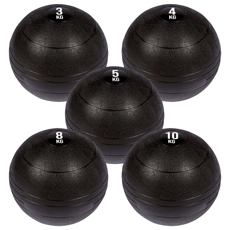 Heavy Duty Slam Balls for Explosive Training - Premium Rubber Medicine Balls with Textured Grip - No-Bounce Weighted Balls for Home and Commercial Gyms - Multiple Weight Options from 3KG to 25KG