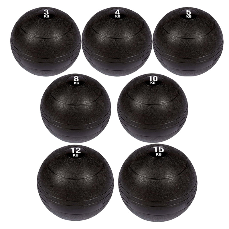Heavy Duty Slam Balls for Explosive Training - Premium Rubber Medicine Balls with Textured Grip - No-Bounce Weighted Balls for Home and Commercial Gyms - Multiple Weight Options from 3KG to 25KG