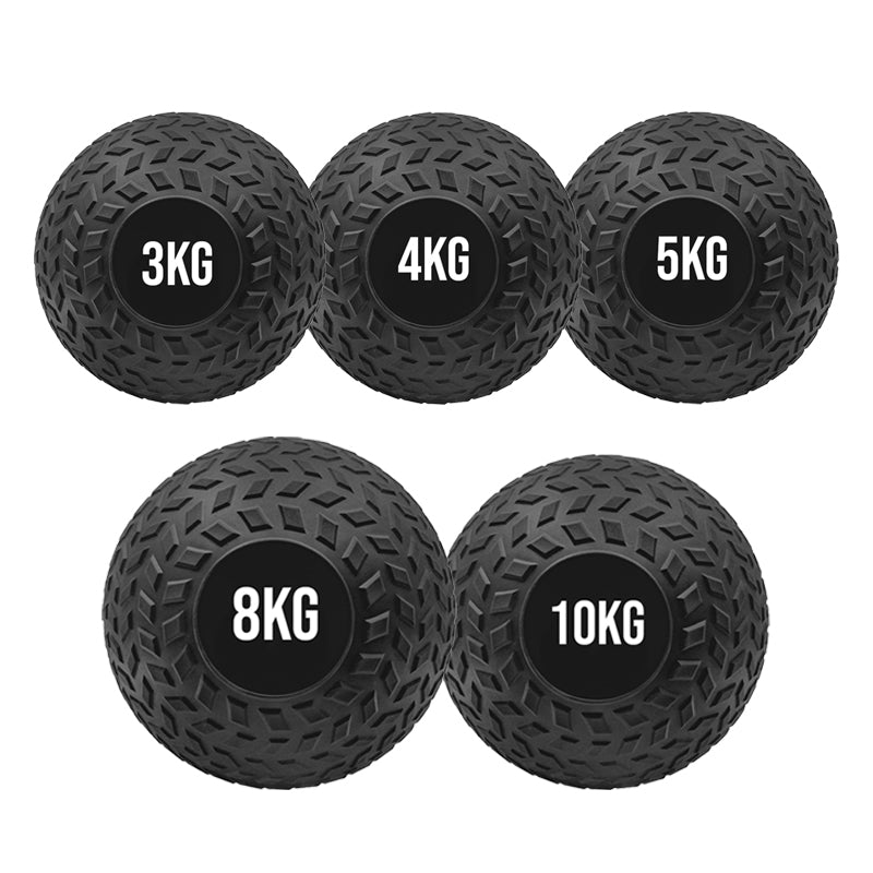 Premium Treaded Slam Balls - Heavy-Duty No-Bounce Fitness Medicine Ball for Explosive Power Training - Rugged Core Strength and Conditioning Equipment - Textured Grip Medicine Balls for Home Gym