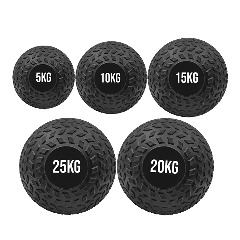 Premium Treaded Slam Balls - Heavy-Duty No-Bounce Fitness Medicine Ball for Explosive Power Training - Rugged Core Strength and Conditioning Equipment - Textured Grip Medicine Balls for Home Gym