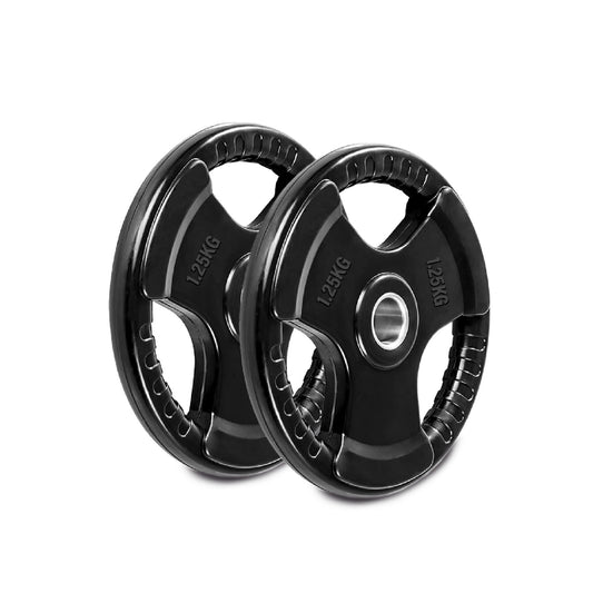 Premium Tri-Grip Olympic Weight Plate - Professional Fitness Equipment for Home and Commercial Gyms - Heavy-Duty Training Gear for Strength and Conditioning - High-Quality Exercise Accessories