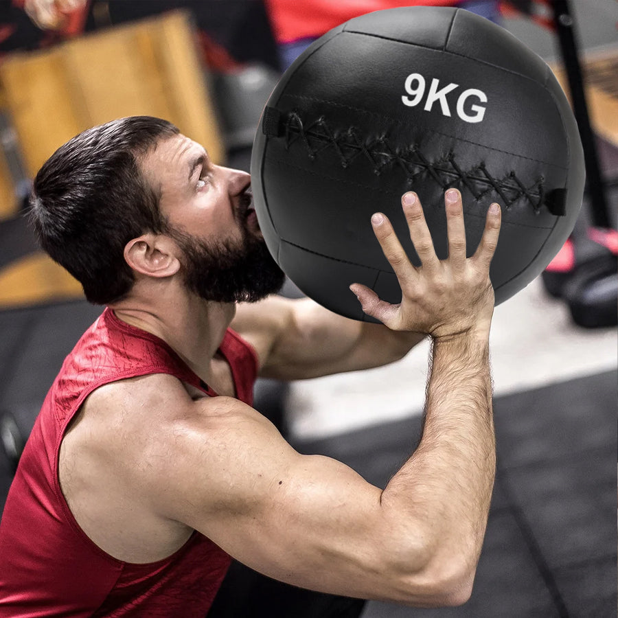 Professional Wall Balls 3kg-12kg - High Performance CrossFit Medicine Ball - Textured Vinyl Grip - Double-Stitched Durability - Perfect for Core Strength, Explosive Power & HIIT Workouts