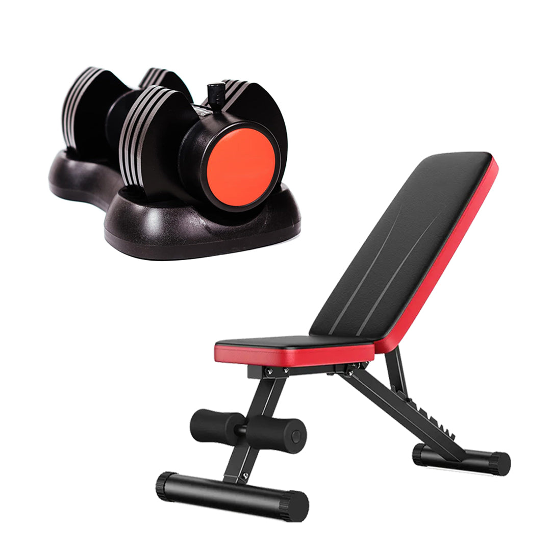 12.5kg Adjustable Dumbbell 5-in-1 – Quick Select Dial Weight Set with Steel Plates – Replace 5 Dumbbells in One for Home Gym Strength Training (2.5kg to 12.5kg)
