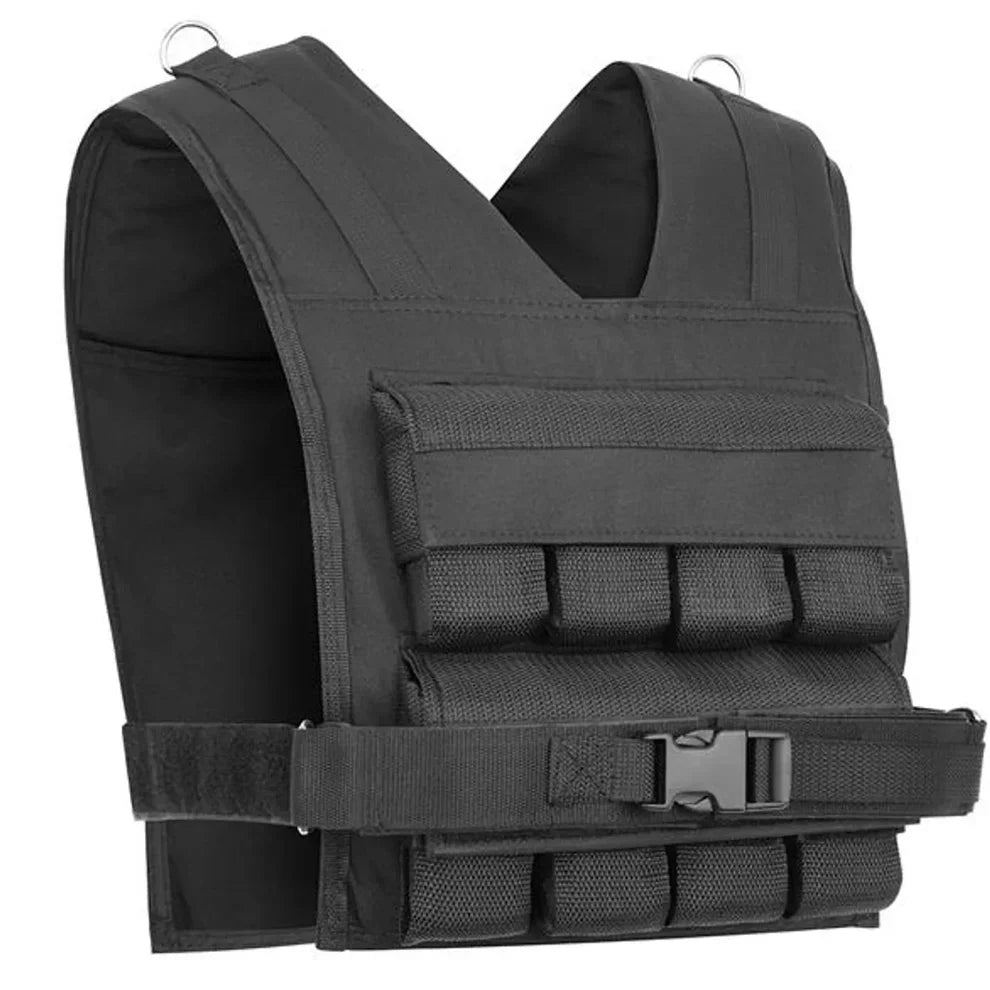 30KG Adjustable Weighted Vest for Men & Women – Heavy-Duty Workout Vest with Iron Blocks – Secure Fit for Strength, Cardio, Running & CrossFit Training