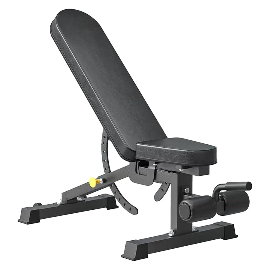 Essential Adjustable Weight Bench – 9 Position Incline, Decline & Flat Settings for Full-Body Strength Training, Dumbbell & Barbell Workouts, Home or Commercial Gym