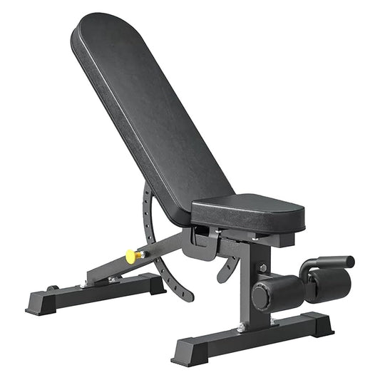 Essential Adjustable Weight Bench – 9 Position Incline, Decline & Flat Settings for Full-Body Strength Training, Dumbbell & Barbell Workouts, Home or Commercial Gym