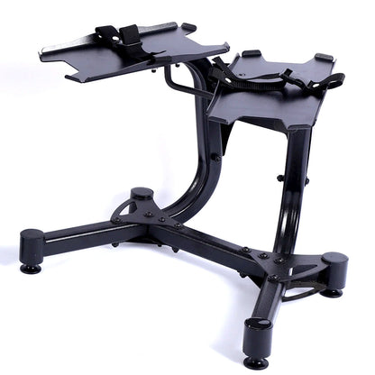 Adjustable Dumbbell Stand – Heavy-Duty Space-Saving Rack for 24kg & 40kg Dumbbells with Safety Strap – Compact Home Gym Weight Storage
