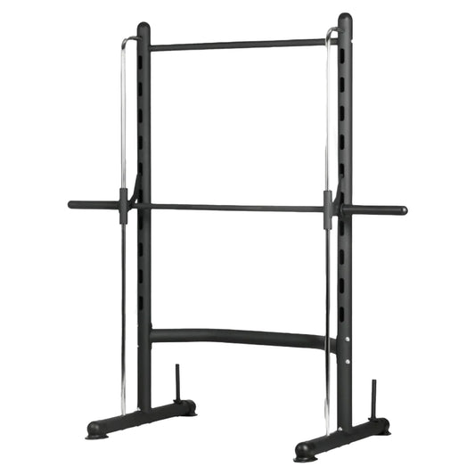 Premium Smith Machine Squat Rack with Pull-Up Bar - Adjustable Height Heavy Duty Steel Frame - Multi-Function Weight Training Station for Home Gym - 550 LBS Capacity - Perfect for All Fitness Levels