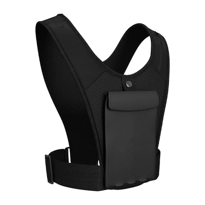 Adjustable Running Phone Holder Vest – Waterproof Chest Pouch with Key Clip | Lightweight, Reflective Running Gear for Men & Women | Zero Bounce Design