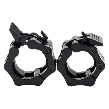 Olympic Barbell Collars 2'' – Quick-Release Locking Clamps, Heavy-Duty ABS for Weightlifting, CrossFit & Home Gym