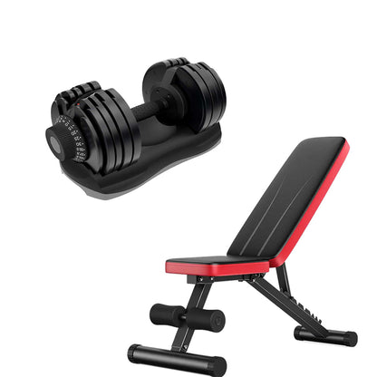 32.5kg Adjustable Dumbbell – 12-in-1 Quick Select Dumbbell | Weight Range 5kg–32.5kg | Space-Saving Strength Equipment for Home Gym