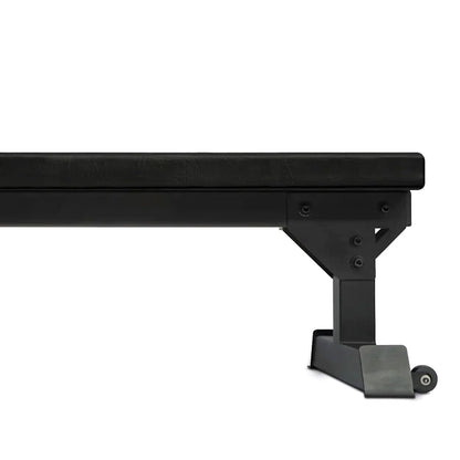 Heavy-Duty Commercial Flat Weight Bench – Upgraded Leathaire Pad, Thick Cushion & Steel Frame, for Home Gym Strength Training, Weightlifting & Dumbbell Workouts