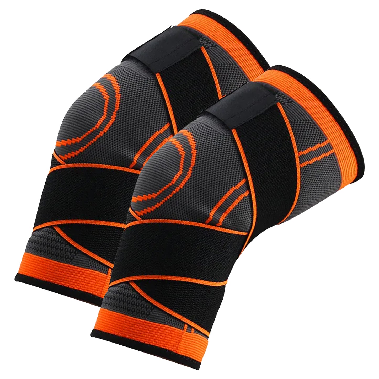 Premium Adjustable Knee Support with Stabilising Strap - Compression Sleeve for Arthritis, ACL, Meniscus Tear - Joint Pain Relief for Running, Weightlifting - Men & Women - Active Recovery Brace