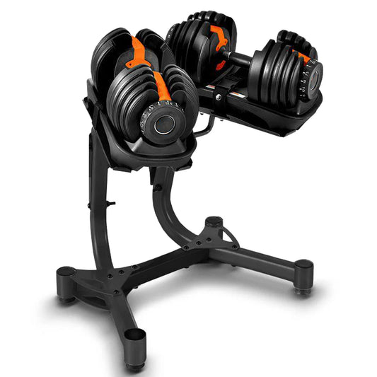 24kg Adjustable Dumbbell 15-in-1 with Quick Dial System - Space-Saving Home Gym Weights with Non-Slip Handle - Versatile Strength Training Equipment from  to 24kg - Complete Workout Solution