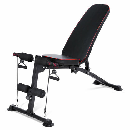 7-Position Adjustable Weight Bench - Heavy-Duty 320KG Capacity - Quick Folding Workout Bench with Automatic Locking System - Ergonomic Comfort Design for Home Gym Strength Training & Full Body