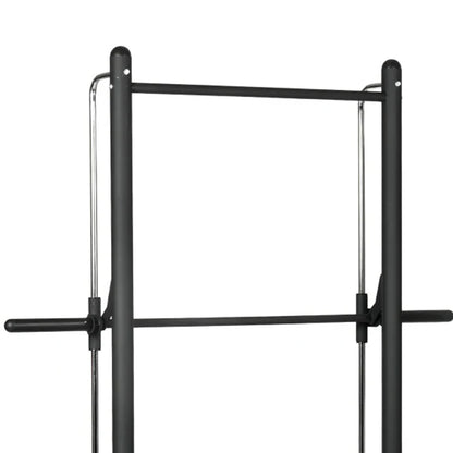 Premium Smith Machine Squat Rack with Pull-Up Bar - Adjustable Height Heavy Duty Steel Frame - Multi-Function Weight Training Station for Home Gym - 550 LBS Capacity - Perfect for All Fitness Levels