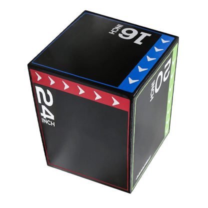Professional 3-in-1 Soft Plyometric Jump Box with Non-Slip Surface - High-Density Foam Design for CrossFit, HIIT & Agility Training - Multiple Heights for Varied Workout Intensity - Safe Impact Shock
