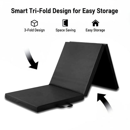 Tri Fold Gym Mat with 5cm Thick Foam