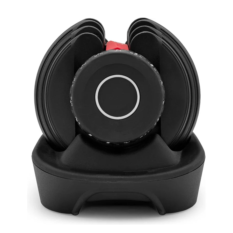 40kg Adjustable Dumbbell 17-in-1 System - Quick Dial Home Gym Equipment - Space-Saving Design - Multiple Weight Settings - Non-Slip Handle for Strength Training - Compact Home Workout Solution