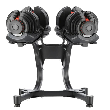 Adjustable Dumbbell Stand – Heavy-Duty Space-Saving Rack for 24kg & 40kg Dumbbells with Safety Strap – Compact Home Gym Weight Storage