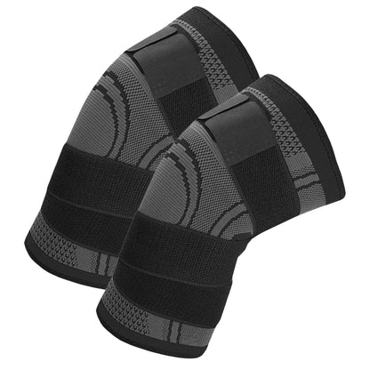 Premium Adjustable Knee Support with Stabilising Strap - Compression Sleeve for Arthritis, ACL, Meniscus Tear - Joint Pain Relief for Running, Weightlifting - Men & Women - Active Recovery Brace