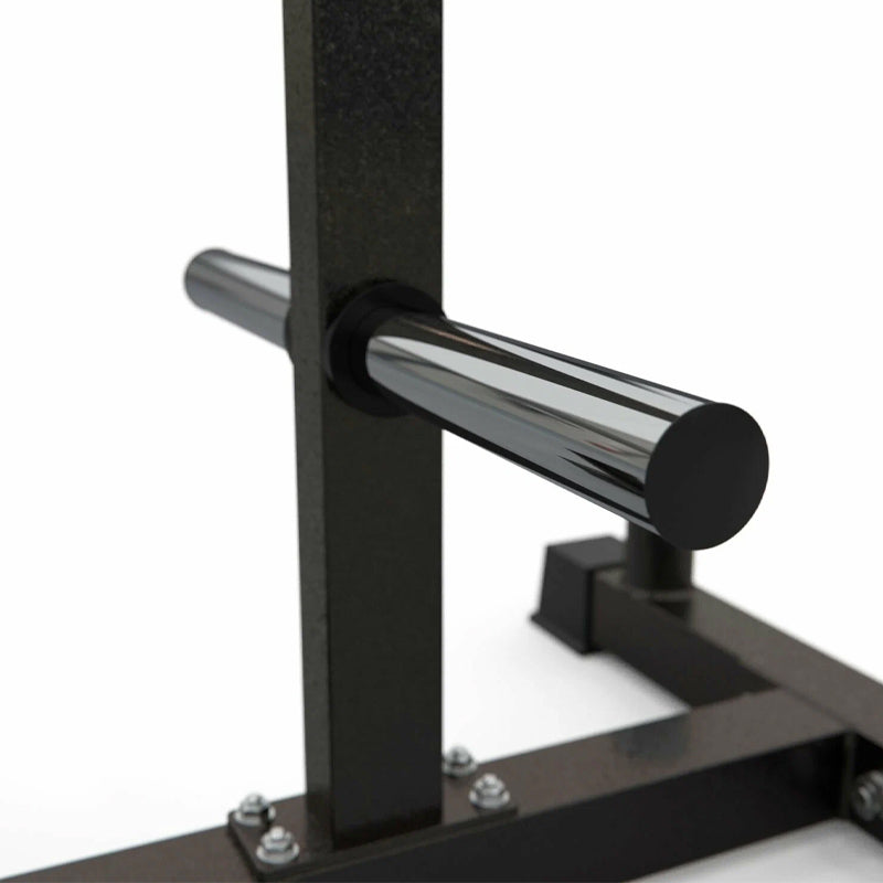 Heavy-Duty Olympic Weight Tree & 3-Tier Bar Stand - 200kg Capacity Gym Storage Rack for 2-Inch Plates - Home & Commercial Weight Organiser with Barbell Holders - Premium Black Steel Construction