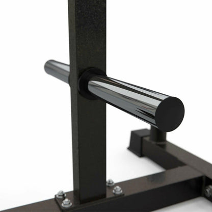 Heavy-Duty Olympic Weight Tree & 3-Tier Bar Stand - 200kg Capacity Gym Storage Rack for 2-Inch Plates - Home & Commercial Weight Organiser with Barbell Holders - Premium Black Steel Construction