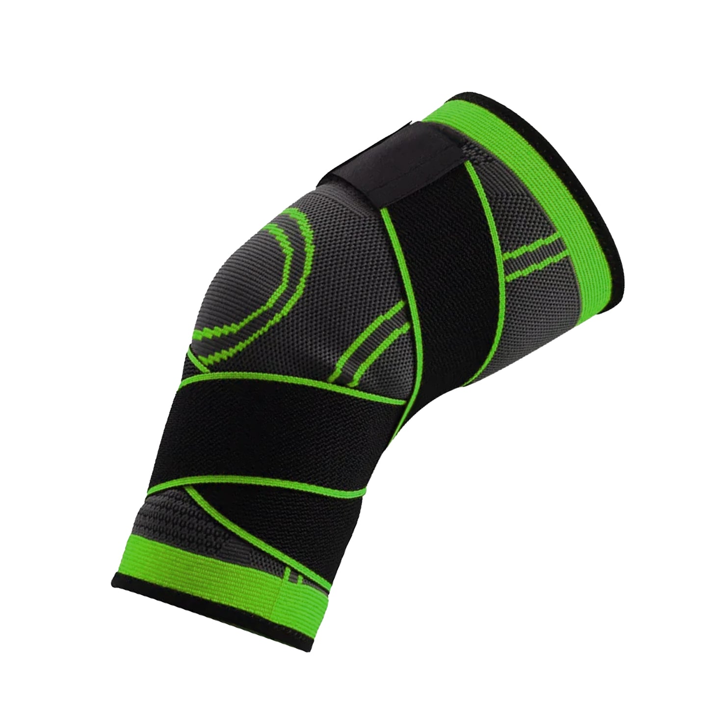 Premium Adjustable Knee Support with Stabilising Strap - Compression Sleeve for Arthritis, ACL, Meniscus Tear - Joint Pain Relief for Running, Weightlifting - Men & Women - Active Recovery Brace