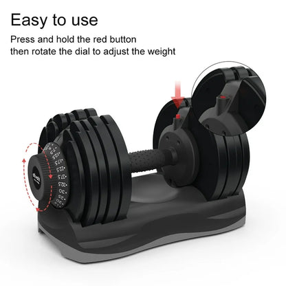 32.5kg Adjustable Dumbbell – 12-in-1 Quick Select Dumbbell | Weight Range 5kg–32.5kg | Space-Saving Strength Equipment for Home Gym