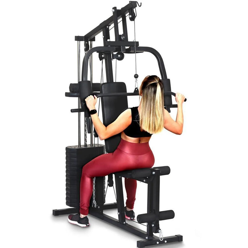 Premium Essential Multi Gym – Full Body Home Gym Machine with 45kg or 66kg Weight Stack - Professional Fitness Equipment for Home and Commercial Gyms - Heavy-Duty Training Gear for Strength