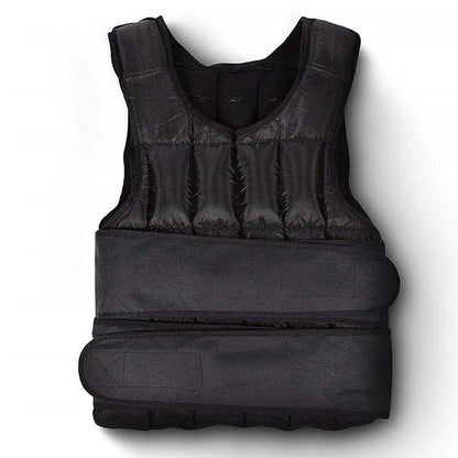 Adjustable Weighted Vest 10kg-20kg with 38 Weight Bags - Premium Resistance Training Vest for Running, HIIT, Strength Training - Customisable Fitness Equipment for Men and Women - Black Training Vest