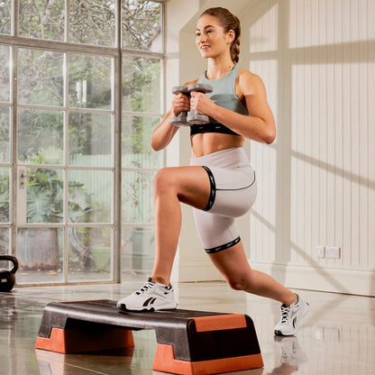 Adjustable Aerobic Stepper Platform for Home Fitness - Height Customizable Step Board for Cardio Training - Multiple Sizes and Colours - Professional Workout Exercise Step Trainer - Non-Slip Design