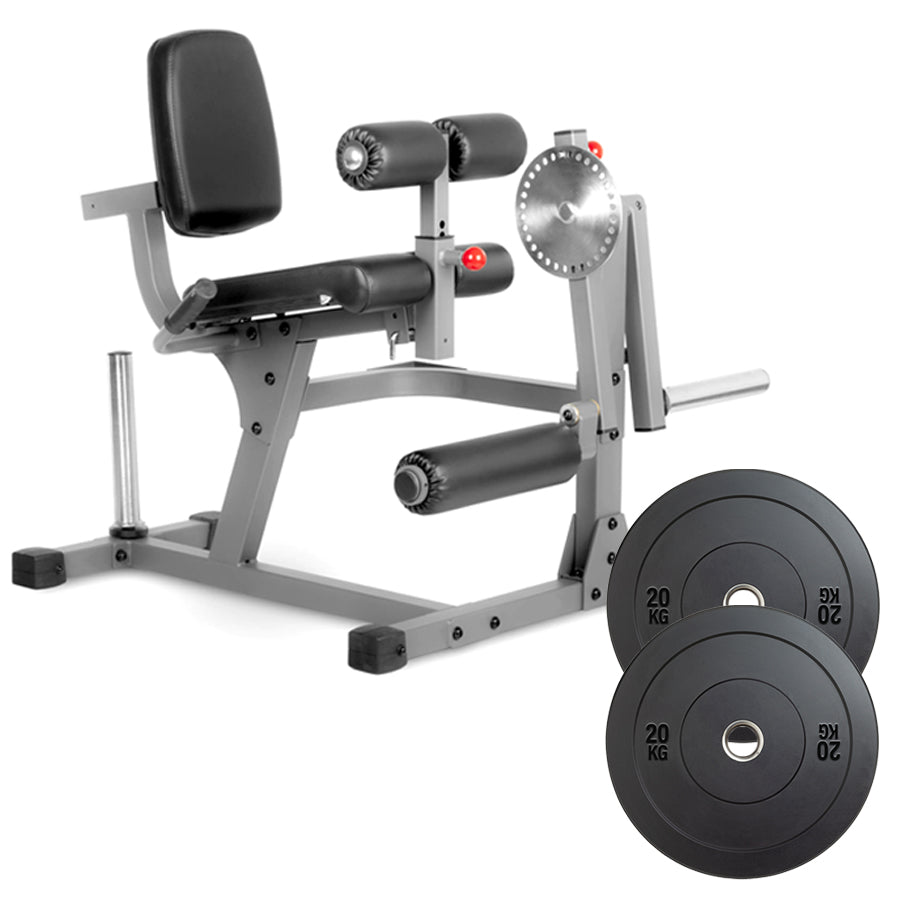 Professional Dual-Function Leg Extension & Curl Machine - Adjustable Home Strength Trainer for Quads and Hamstrings - High-Density Cushioning - Commercial Grade Steel Frame - Complete Lower Body