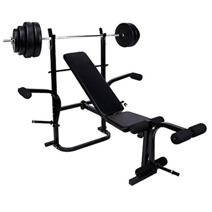 All-in-One Multi Gym Bench, Adjustable & Foldable Alloy Steel, Incline Press, Pulley System, Squat Rack, Bar Support – Full Body Home Workout, 250kg Max