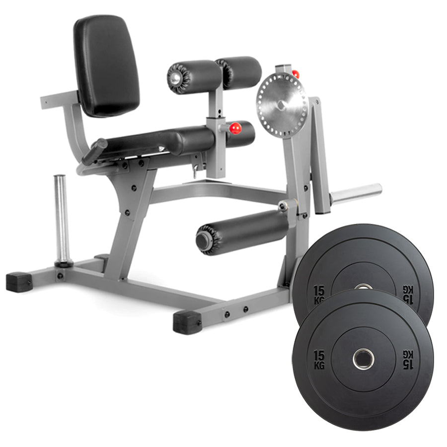Professional Dual-Function Leg Extension & Curl Machine - Adjustable Home Strength Trainer for Quads and Hamstrings - High-Density Cushioning - Commercial Grade Steel Frame - Complete Lower Body