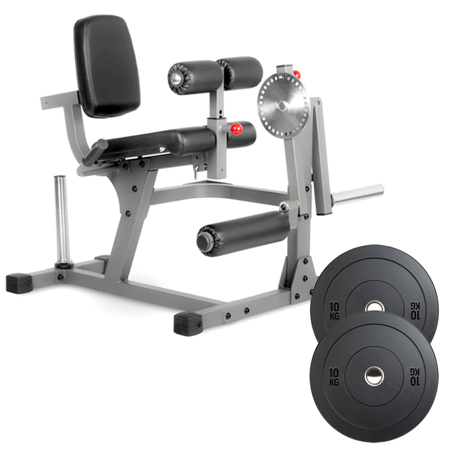 Professional Dual-Function Leg Extension & Curl Machine - Adjustable Home Strength Trainer for Quads and Hamstrings - High-Density Cushioning - Commercial Grade Steel Frame - Complete Lower Body