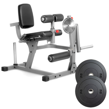 Professional Dual-Function Leg Extension & Curl Machine - Adjustable Home Strength Trainer for Quads and Hamstrings - High-Density Cushioning - Commercial Grade Steel Frame - Complete Lower Body