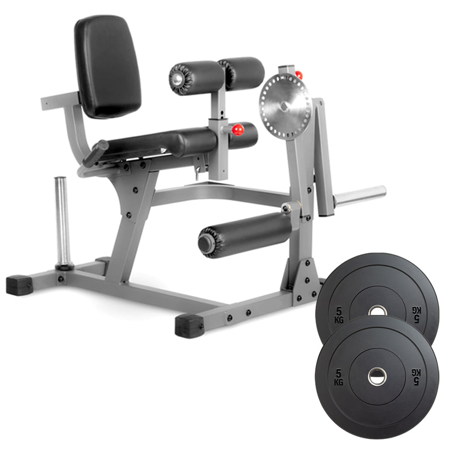 Professional Dual-Function Leg Extension & Curl Machine - Adjustable Home Strength Trainer for Quads and Hamstrings - High-Density Cushioning - Commercial Grade Steel Frame - Complete Lower Body