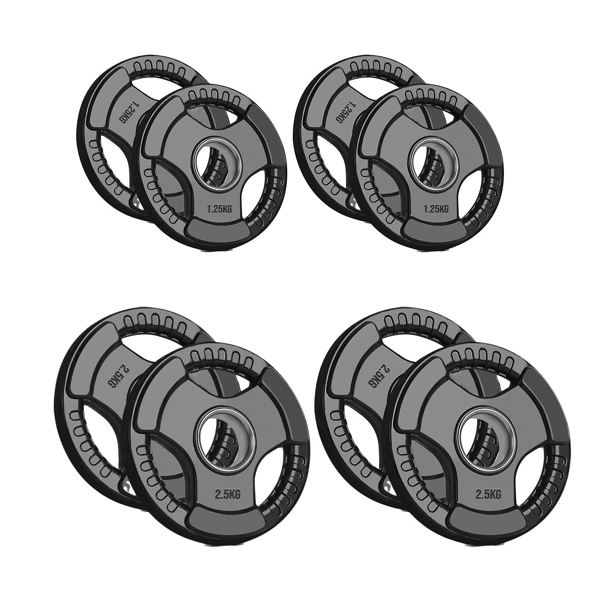 Premium Tri-Grip Olympic Weight Plate - Professional Fitness Equipment for Home and Commercial Gyms - Heavy-Duty Training Gear for Strength and Conditioning - High-Quality Exercise Accessories