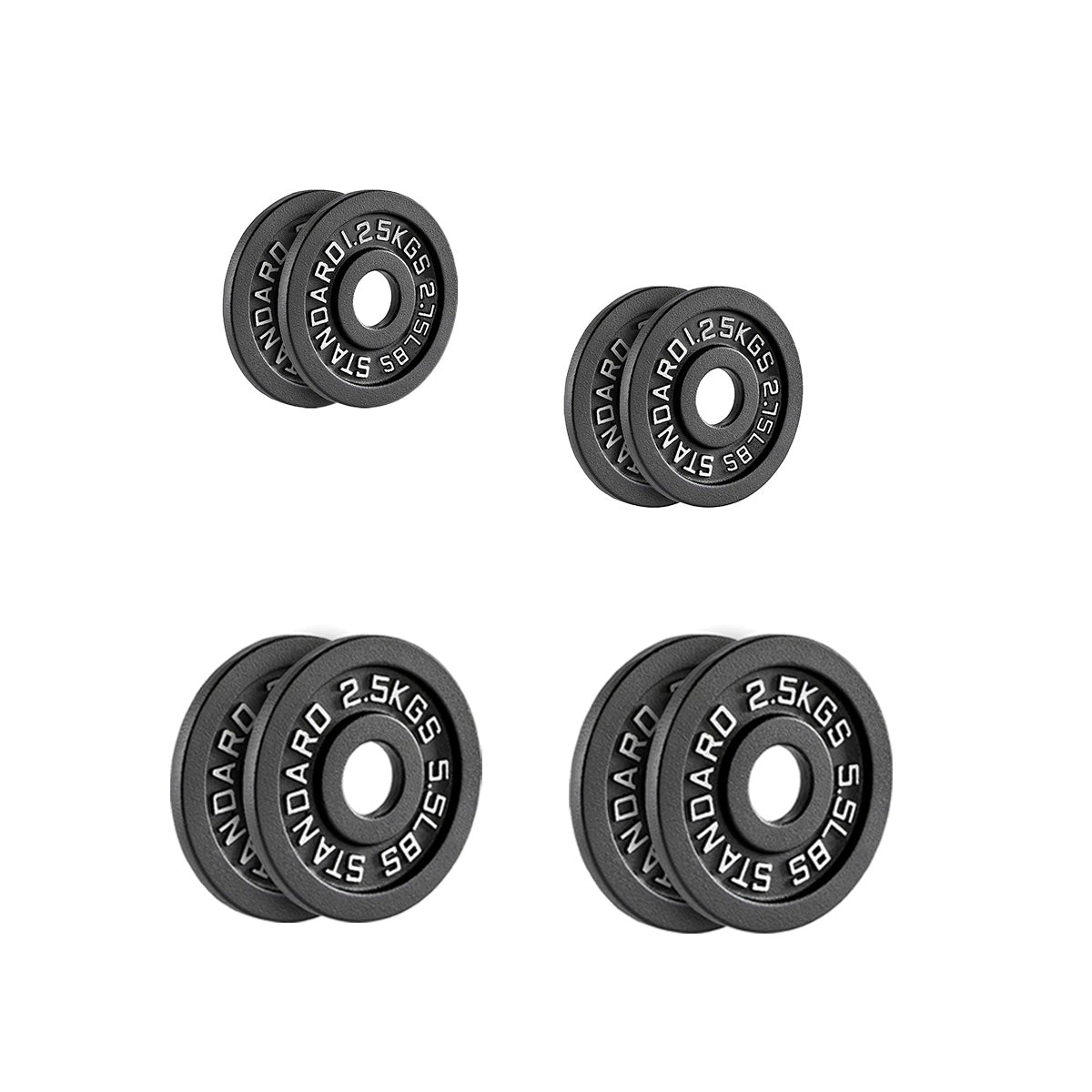 Professional Cast Iron Weight Plates – Strength Training Discs for Home & Commercial Gyms –Pairs, Sets & Optional Barbells