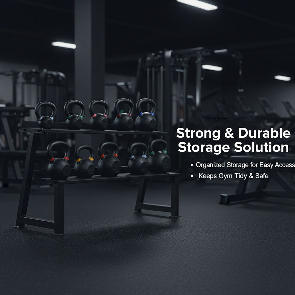 Commercial 2 Tier Kettlebell Rack