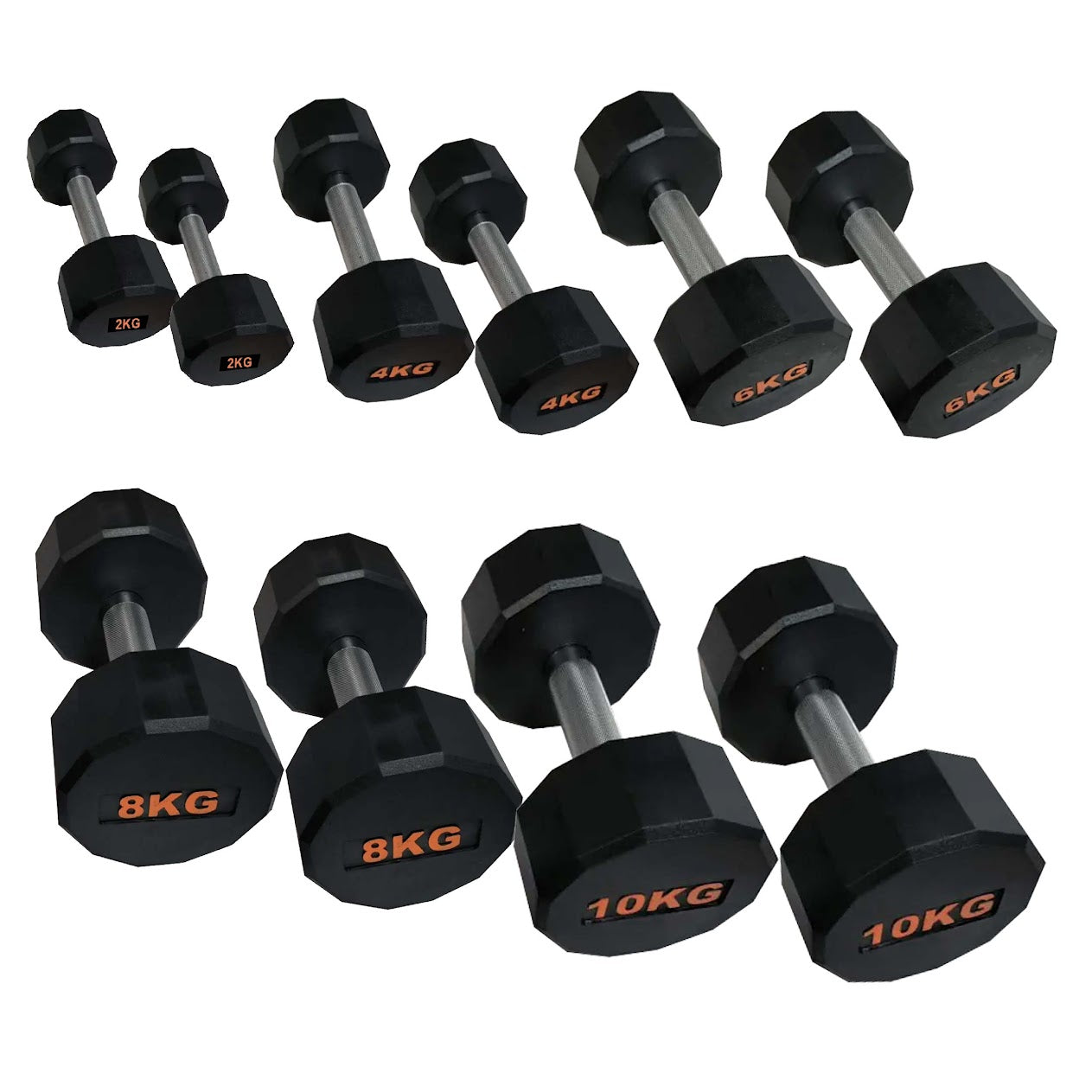 Premium Round Hex Dumbbell - Professional Fitness Equipment for Home and Commercial Gyms - Heavy-Duty Training Gear for Strength and Conditioning - High-Quality Exercise Accessories