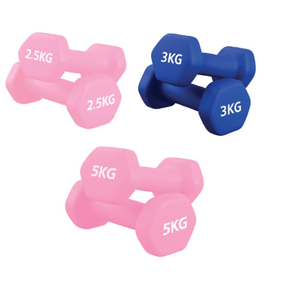 Premium Anti-Roll Neoprene Dumbbells
