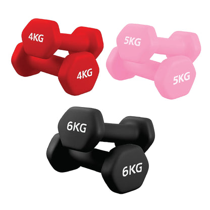 Premium Anti-Roll Neoprene Dumbbells