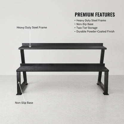 Commercial 2 Tier Kettlebell Rack