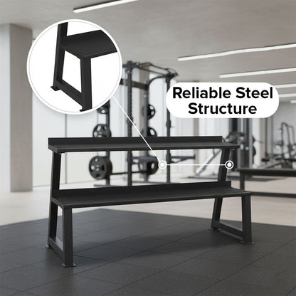 Commercial 2 Tier Kettlebell Rack