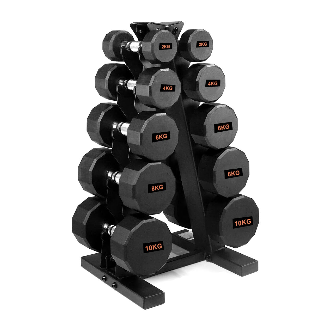 Premium Round Hex Dumbbell - Professional Fitness Equipment for Home and Commercial Gyms - Heavy-Duty Training Gear for Strength and Conditioning - High-Quality Exercise Accessories